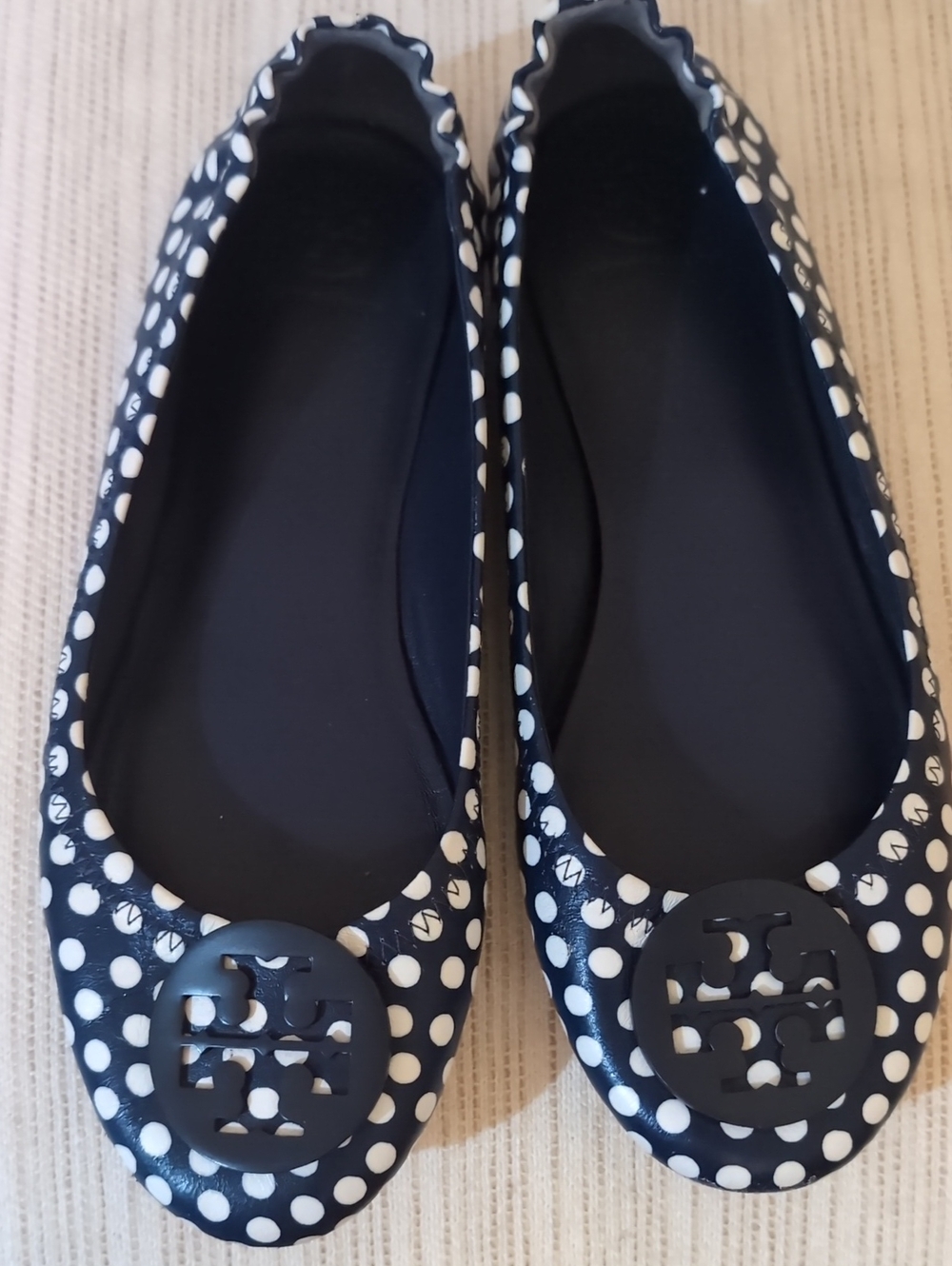 TORY BURCH Minnie Ballet  Polka Dot 8M - Picture 5 of 8